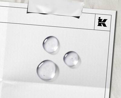 Alt text: A close-up view of transparent blue molecules, representing molecular structures, set against a soft blue background.