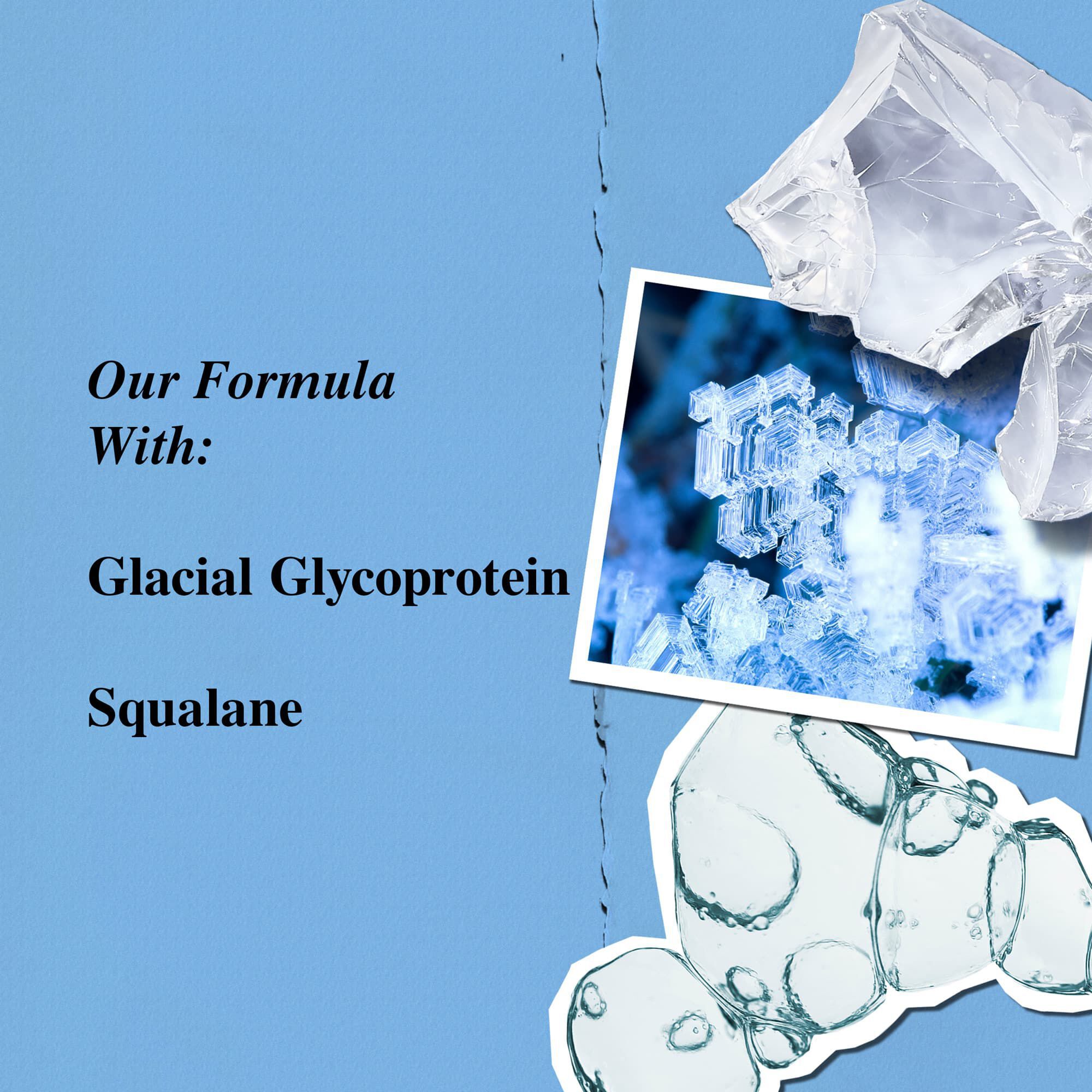 Ingredienten van Ultra Facial Cream - glaciale glycoproteine en squalaan