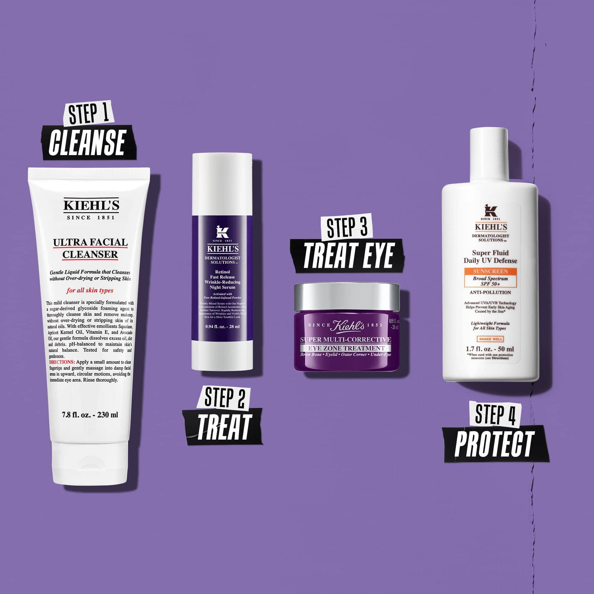 Retinol Fast Release Wrinkle Reducing Night Serum-routine - Reinigen, Behandelen, Ogen behandelen, Beschermen