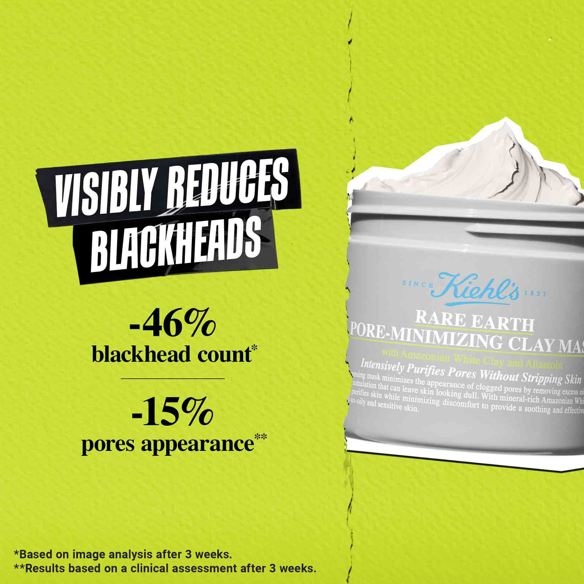 Rare Earth Cleansing Masque richt zich op 5 dimensies van poriereiniging: grootte, kleur, glans, diepte, verstoppingen