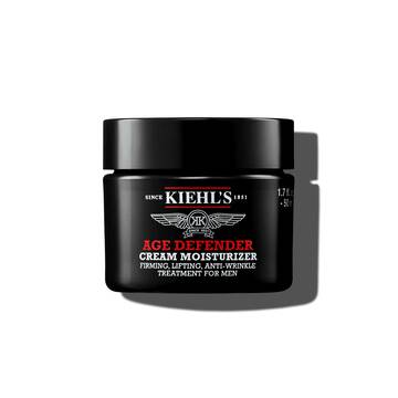 Een pot van 50 ml Kiehl's Age Defender Cream Moisturizer tegen een witte achtergrond.