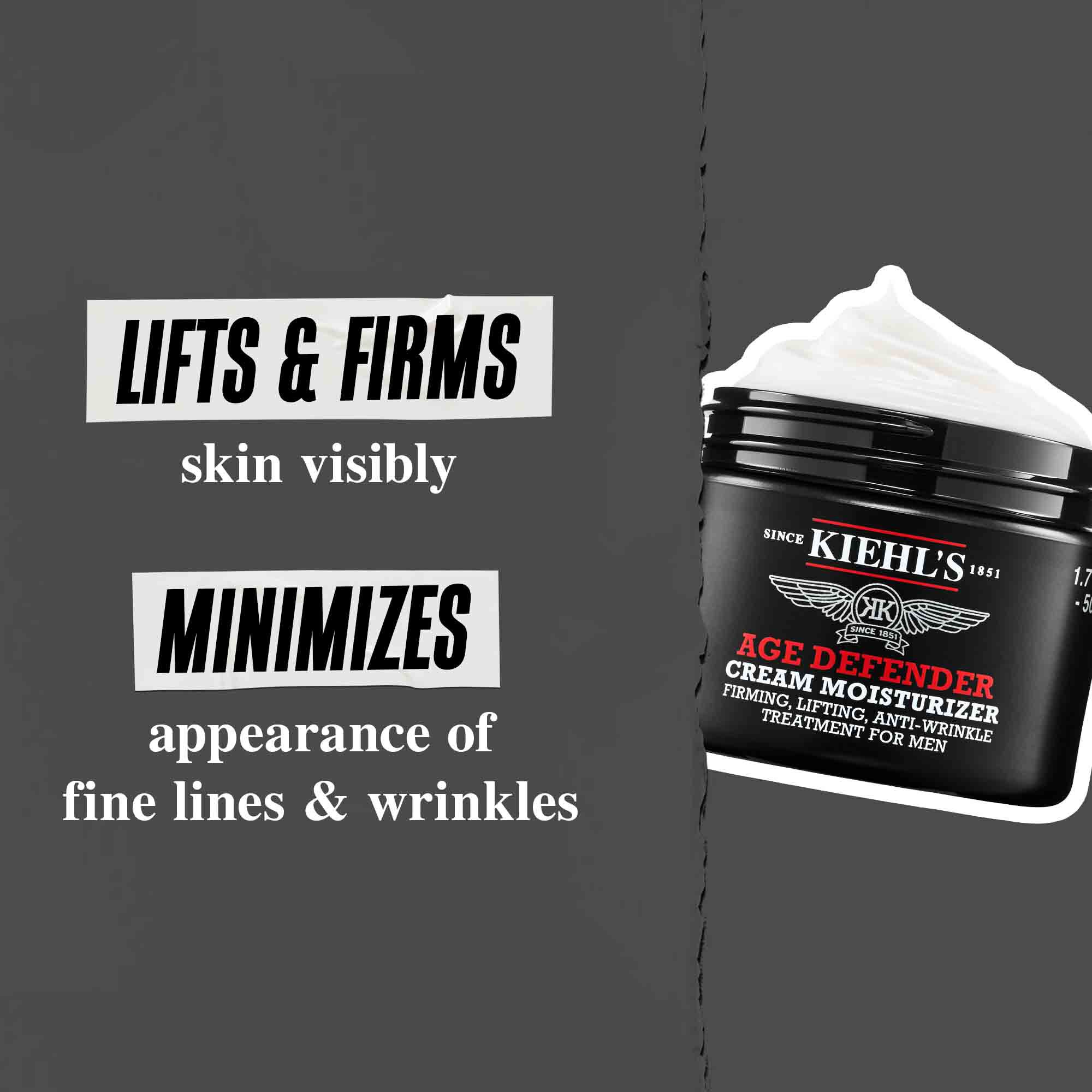 Age Defender Cream Moisturizer: lift en verstevigt de huid zichtbaar, minimaliseert fijne lijntjes en rimpels.