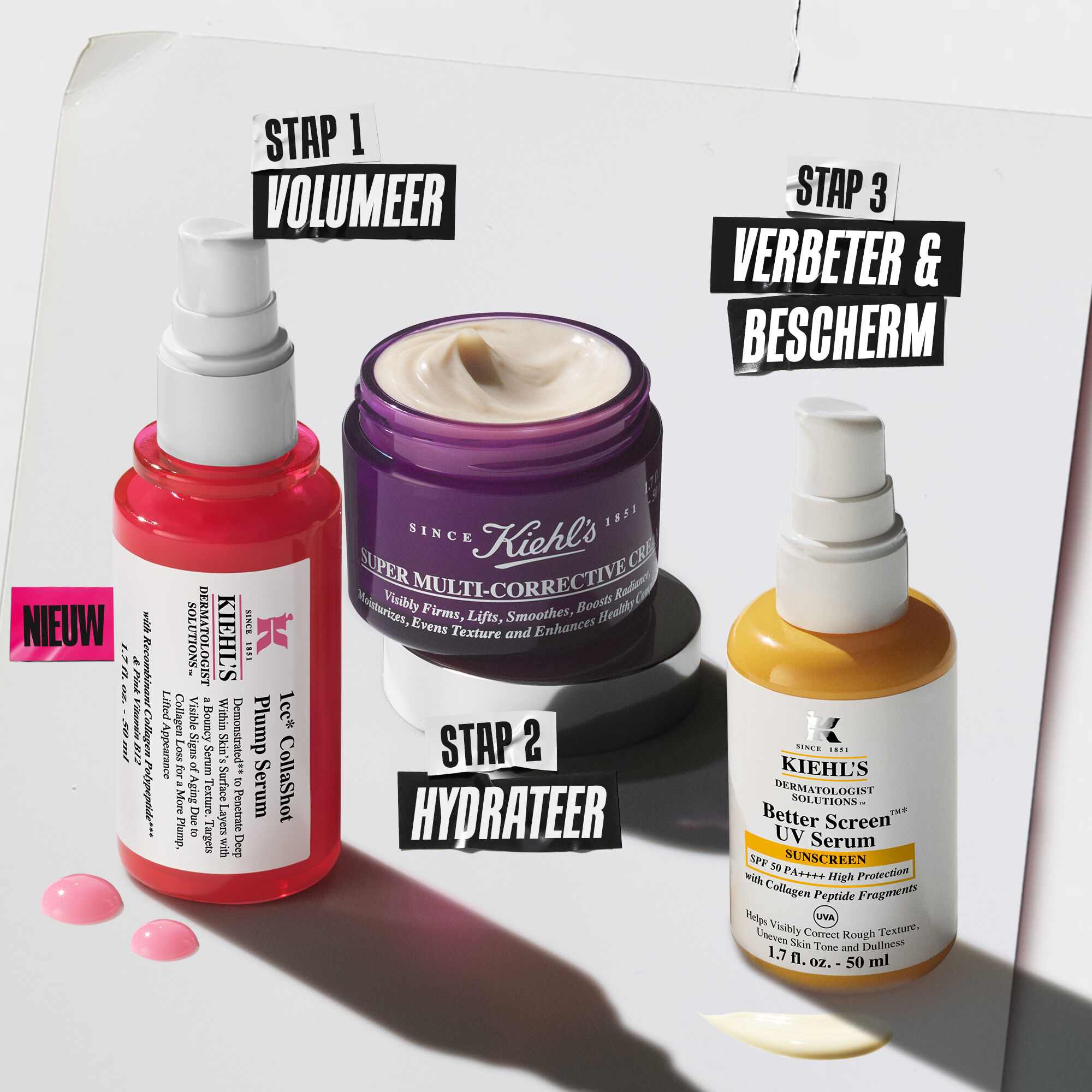 CollaShot Plump Serum, Gezichtsserum met Collageen Peptiden voor een gelifte, voller uitziende huid